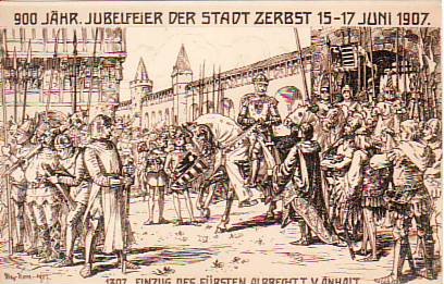 Zerbst 6x AK von 1907 Zerbst 6x AK von 1907