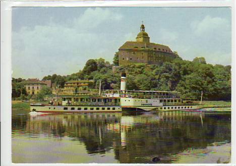 Binnenschiffe Raddampfer Dresden ca 1985