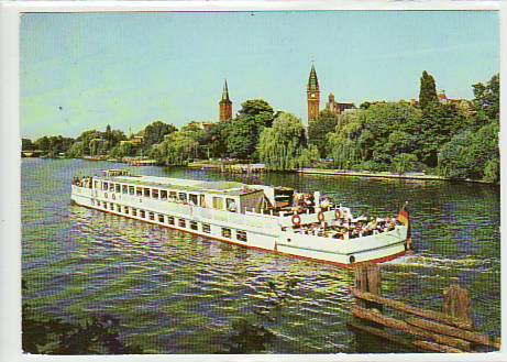 Binnenschiffe Dampfer Bertolt Brecht in Berlin Köpenick ca 1985