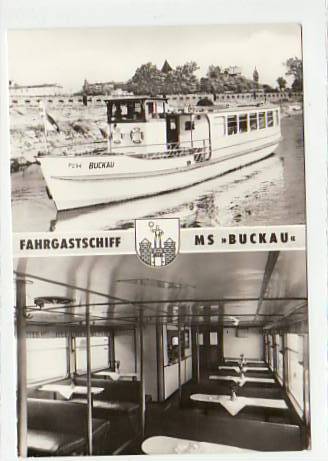 Binnenschiffe Motorschiff Buckau in Magdeburg 1980