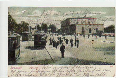 Berlin Spandau Bahnhof 1905