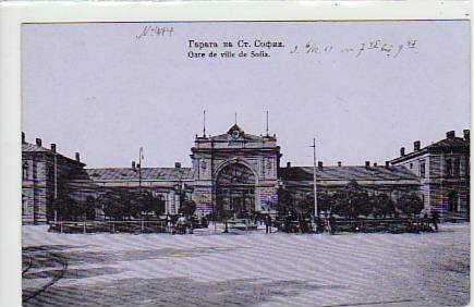 Sofia-Sophia Bulgarien-Balgarija Bahnhof ca 1915