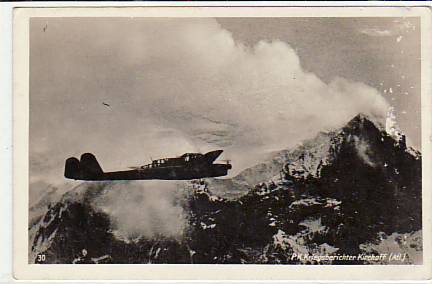 Flugzeuge Luftwaffe Militär 2.WK Aufklärer Gebirge,Kirchhoff