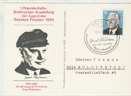 Belzig Briefmarken-Ausstellung 1984