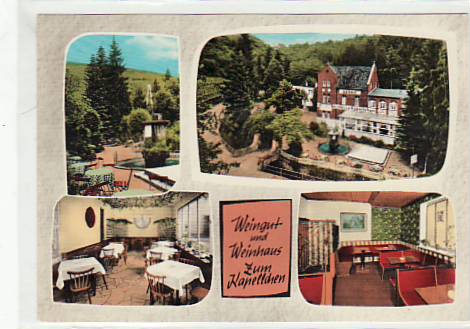 Koblenz-Ehrenbreitstein Weingut Weinhaus Zum Kapellchen ca 1965 Koblenz-Ehrenbreitstein Weingut Weinhaus Zum Kapellchen ca 1965