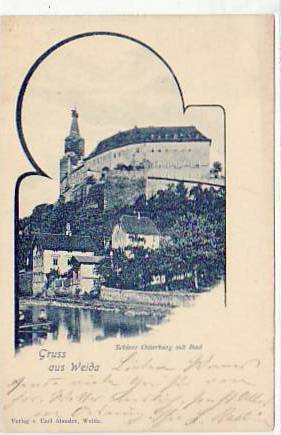 Weida in Thüringen Schloss Osterburg 1899 Weida in Thüringen Schloss Osterburg 1899