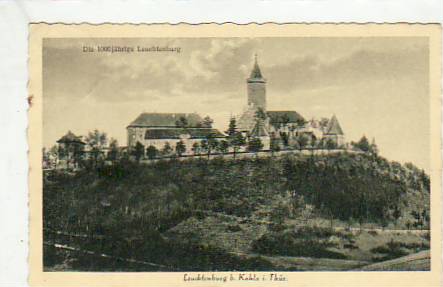Leuchtenburg bei Kahla Thüringen 1934 Leuchtenburg bei Kahla Thüringen 1934