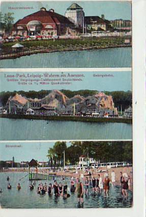 Leipzig Luna-Park Wahren am Ausensee,Restaurant 1916 Leipzig Luna-Park Wahren am Ausensee,Restaurant 1916