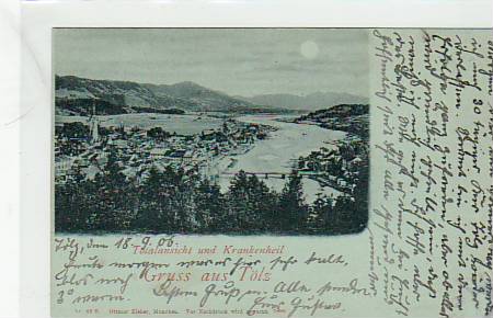 Bad Tölz Mondschein AK 1906 Bad Tölz Mondschein AK 1906