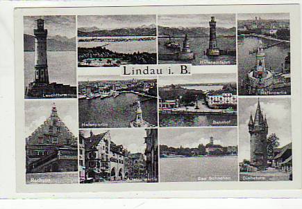 Lindau am Bodensee kleine Bilder AK 1934 Lindau am Bodensee kleine Bilder AK 1934