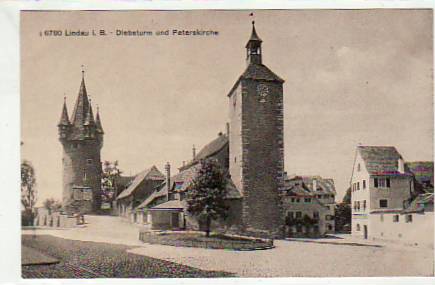 Lindau am Bodensee Diebsturm ca 1915 Lindau am Bodensee Diebsturm ca 1915