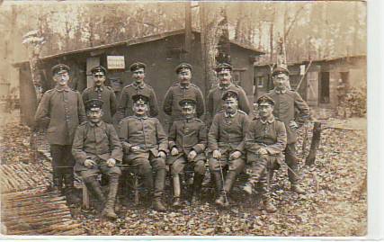 Militär 1.WK Foto Karten Feldpost Schreibstube 1916