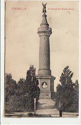 Fehrbellin Denkmal bei Hakenberg 1911