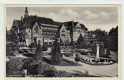 Bad Kudowa Schlesien Hotel Fürstenhof 1936