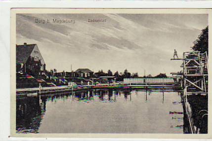 Burg im Jerichower Land Badeanstalt ca 1940 Burg im Jerichower Land Badeanstalt ca 1940