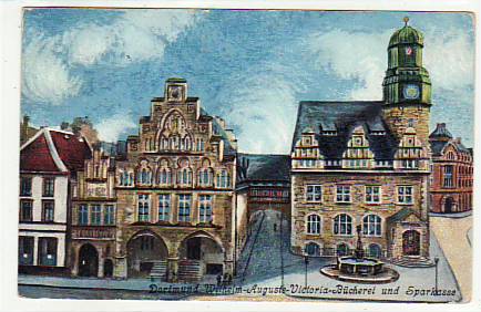 Dortmund Bücherei und Sparkasse 1908 Dortmund Bücherei und Sparkasse 1908