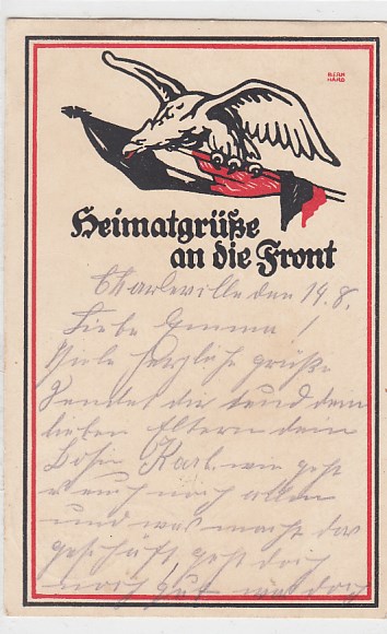 Heimatgrüße an die Front 1.WK Propaganda vor 1918