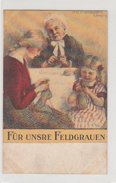 Künstlerkarte rotes Kreuz Für unsre Feldgrauen 1.WK Propaganda vor 1918