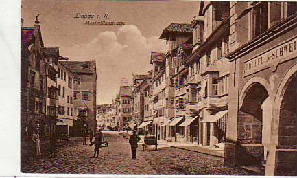 Lindau am Bodensee Maximilianstrasse ca 1910 Lindau am Bodensee Maximilianstrasse ca 1910