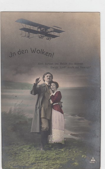 Flugzeuge Liebe Frauen Doppeldecker 1914