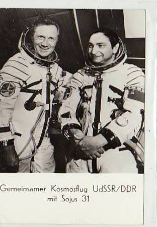 Raumfahrt Kosmonauten Bykowski und Sigmund Jähn DDR-UDSSR Russland