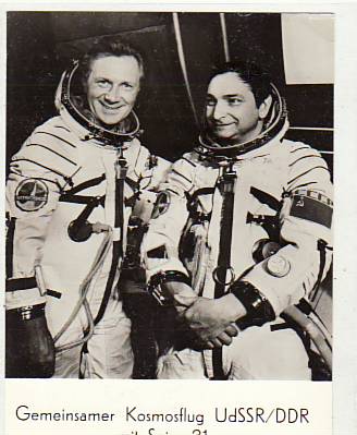 Raumfahrt Kosmonauten Bykowski und Sigmund Jähn DDR-UDSSR Russland 1978