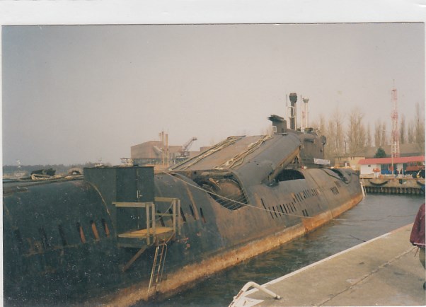 Marine U-Boot Unterseeboot aus Russland in Peenemünde Original Foto