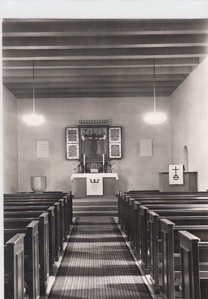 Berlin Lichterfelde Kirche von inen ca 1960