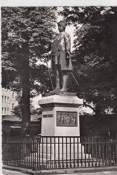 Berlin Neukölln Friedrich Wilhelm Denkmal ca 1960