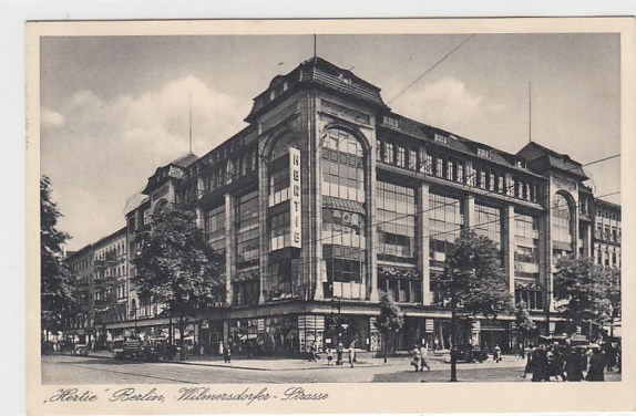 Berlin Wilmersdorf Kaufhaus Hertie 1940