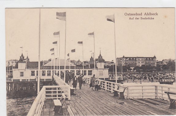 Ostseebad Ahlbeck Seebrücke ca 1920 Ostseebad Ahlbeck Seebrücke ca 1920