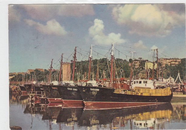 Sassnitz-Saßnitz auf Rügen Fischer Hafen 1960