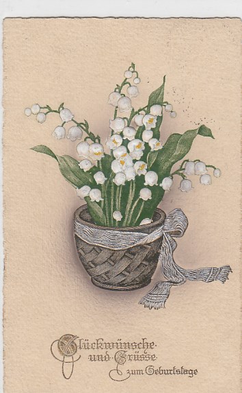 Glückwunsch zum Geburtstag Blumen Maiglöckchen Glückwunsch zum Geburtstag Blumen Maiglöckchen