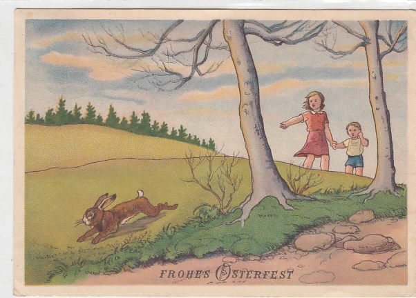 Glückwunsch Frohe Ostern ca 1955