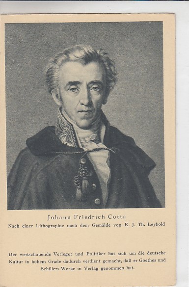 Berühmte Persönlichkeiten Johann Friedrich Cotta