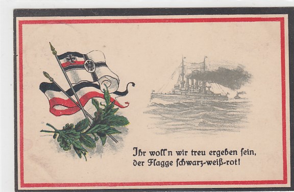 Marine 1.WK Kriegsschiffe mit MSP Schiffspost-Stempel Nr. 161 SMS Prinz Heinrich