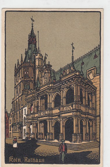 Köln am Rhein Steindruck AK 1920 Köln am Rhein Steindruck AK 1920