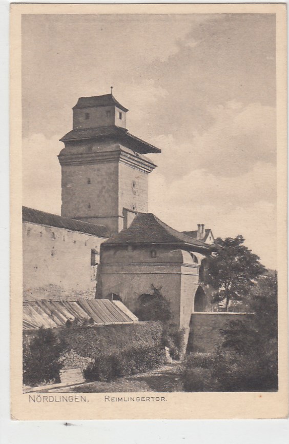 Nördlingen Reimlingertor ca 1935 Nördlingen Reimlingertor ca 1935