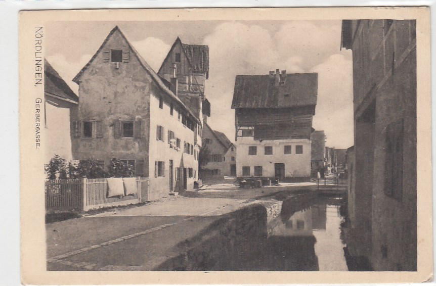 Nördlingen Gerbergasse ca 1935 Nördlingen Gerbergasse ca 1935