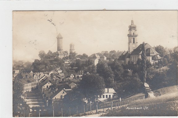 Auerbach im Vogtland Foto Karte 1928