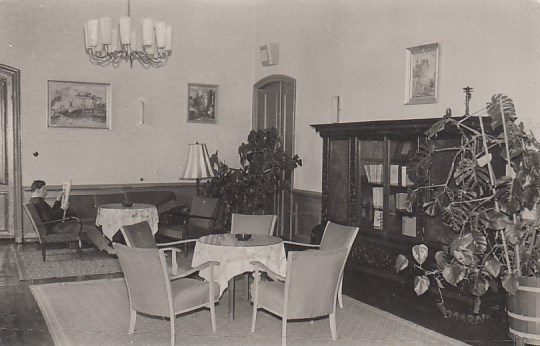 Boitzenburg Uckermark Schloss Lesezimmer 1961