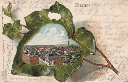 Itzehoe Holstein Litho Prägekarte 1903