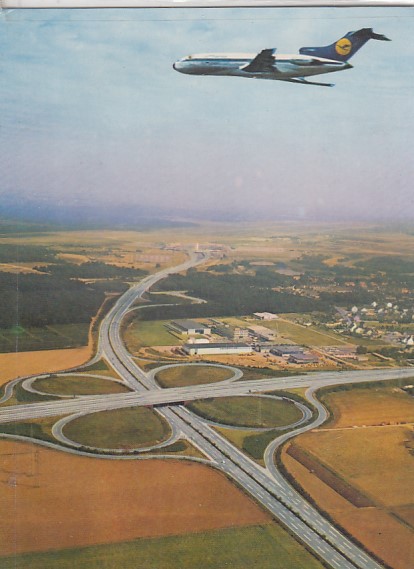 Flughafen Flugzeuge Köln-Bonn Autobahnkreuz