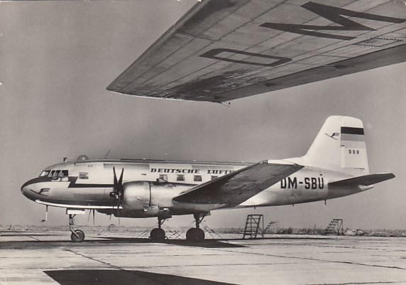 Flughafen Flugzeuge Interflug Berlin Schönefeld 1957