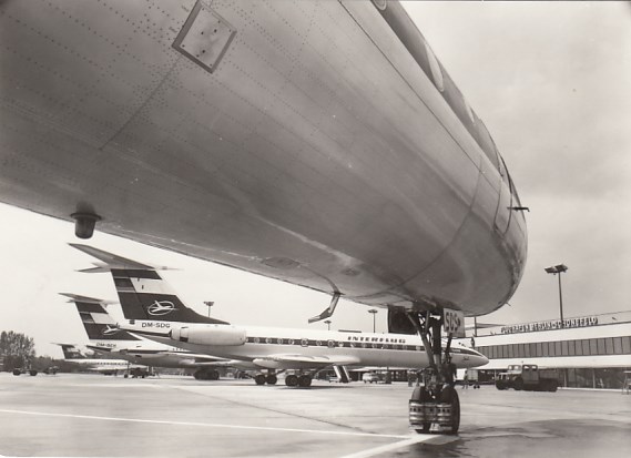 Flughafen Flugzeuge Interflug Berlin Schönefeld 1976