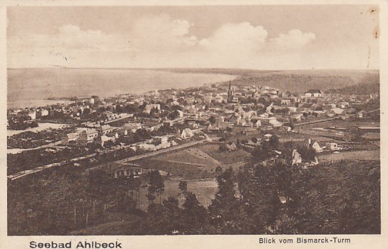 Ostseebad Ahlbeck vom Bismarckturm 1937 Ostseebad Ahlbeck vom Bismarckturm 1937