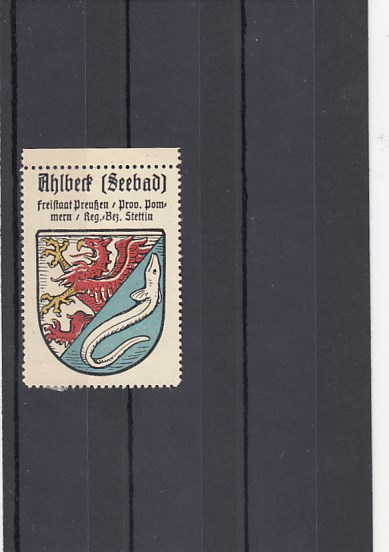 Ostseebad Ahlbeck Stadtwappen vor 1945 Ostseebad Ahlbeck Stadtwappen vor 1945