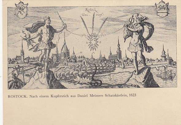 Rostock Nach einem Kupferstich aus Daniel Meisners Schatzkästlein 1623