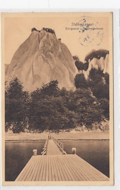 Königstuhl Stubbenkammer Kreidefelsen bei Ostseebad Lohme auf Rügen 1910