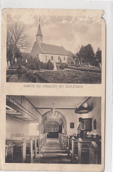 Kirche Haddeby bei Schleswig in Holstein 1920 Kirche Haddeby bei Schleswig in Holstein 1920